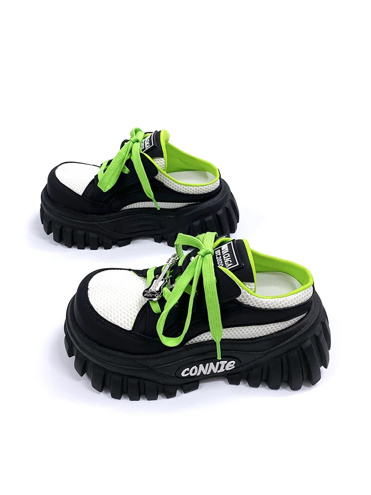 Punk Style Thick Heel Dad Shoes Women's Summer Outdoor Slippers Cross Buckle High Heel Platform Slip-On Casual Flats
Punk Style Thick Heel Dad Shoes Women's Summer Outdoor Slippers Cross Buckle High Heel Platform Slip-On Casual Flats