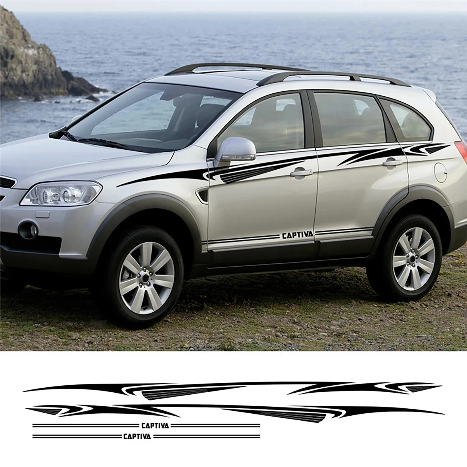 Наклейки на боковые двери автомобиля 2 шт., подходят для Chevrolet Captiva Racing Sport Line, декор кузова, тюнинг, автомобильные аксессуары, виниловая пленка, наклейки
Наклейки на боковые двери автомобиля 2 шт., подходят для Chevrolet Captiva Racing Sport Line, декор кузова, тюнинг, автомобильные аксессуары, виниловая пленка, наклейки