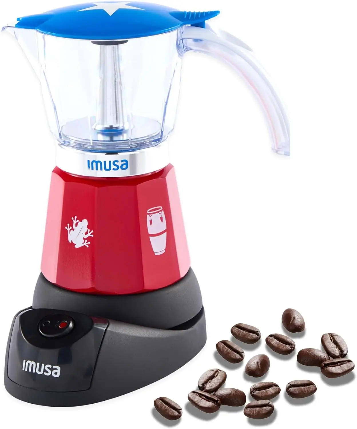 Puerto Rico Boricua Flag Espresso Maker 6/3 Cup | Limited Edition Moka Pot | Cast Aluminum & Tritan Stovetop Coffee Maker
Puerto Rico Boricua Flag Espresso Maker 6/3 Cup | Limited Edition Moka Pot | Cast Aluminum & Tritan Stovetop Coffee Maker