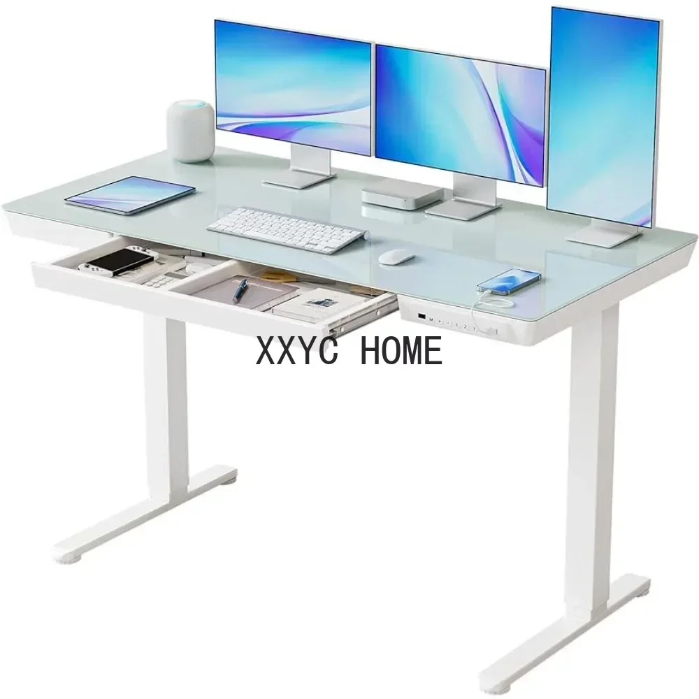 Electric Standing Desk with Drawers,55 Inch Whole-Piece Glass Desktop,Height Adjustable Stand Up Sit Stand Home Office Ergonomic
Electric Standing Desk with Drawers,55 Inch Whole-Piece Glass Desktop,Height Adjustable Stand Up Sit Stand Home Office Ergonomic