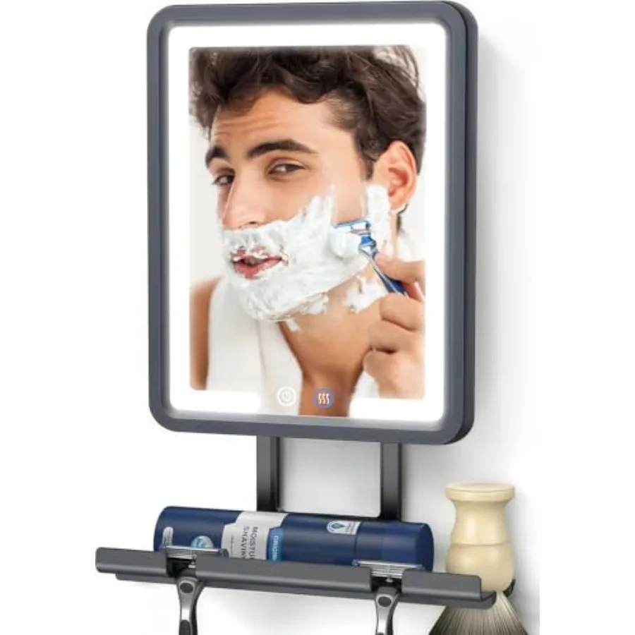 Heated Shower Mirror Fogless for Shaving with 3-Color Dimmable LED Lights, Rechargeable, 360 Degree Adjustable, Drill-Free, All
Heated Shower Mirror Fogless for Shaving with 3-Color Dimmable LED Lights, Rechargeable, 360 Degree Adjustable, Drill-Free, All
