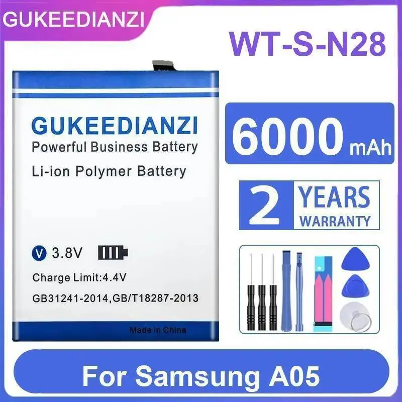 Mobile Phone Battery High-Capacity Reliable Power 6000Mah For Samsung Galaxy A05 WT-S-N28
Mobile Phone Battery High-Capacity Reliable Power 6000Mah For Samsung Galaxy A05 WT-S-N28