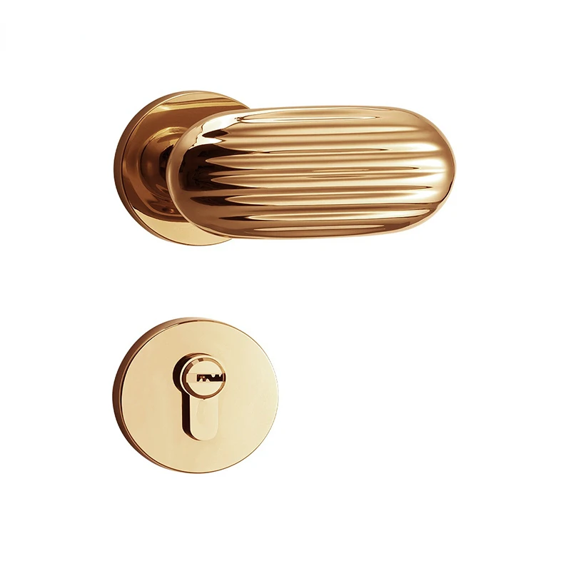 Bedroom Wooden Door Handle Indoor Door Lock Set Home Room Door Handle Golden Split Door Lock
Bedroom Wooden Door Handle Indoor Door Lock Set Home Room Door Handle Golden Split Door Lock