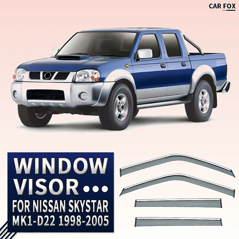 For Nissan Skystar 1998-2005 Car Window Visor Rain Sun Shade Side Shield Awning Auto Accessories
For Nissan Skystar 1998-2005 Car Window Visor Rain Sun Shade Side Shield Awning Auto Accessories