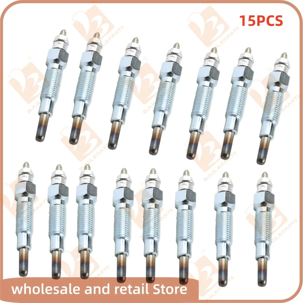 15PCS Glow Plug 1569465510 For Kubota D600 D750 D850 D950 B1750D B2150DT B7100 B7200D B8200D Engine 15694-65512 15261-65510 Part
15PCS Glow Plug 1569465510 For Kubota D600 D750 D850 D950 B1750D B2150DT B7100 B7200D B8200D Engine 15694-65512 15261-65510 Part