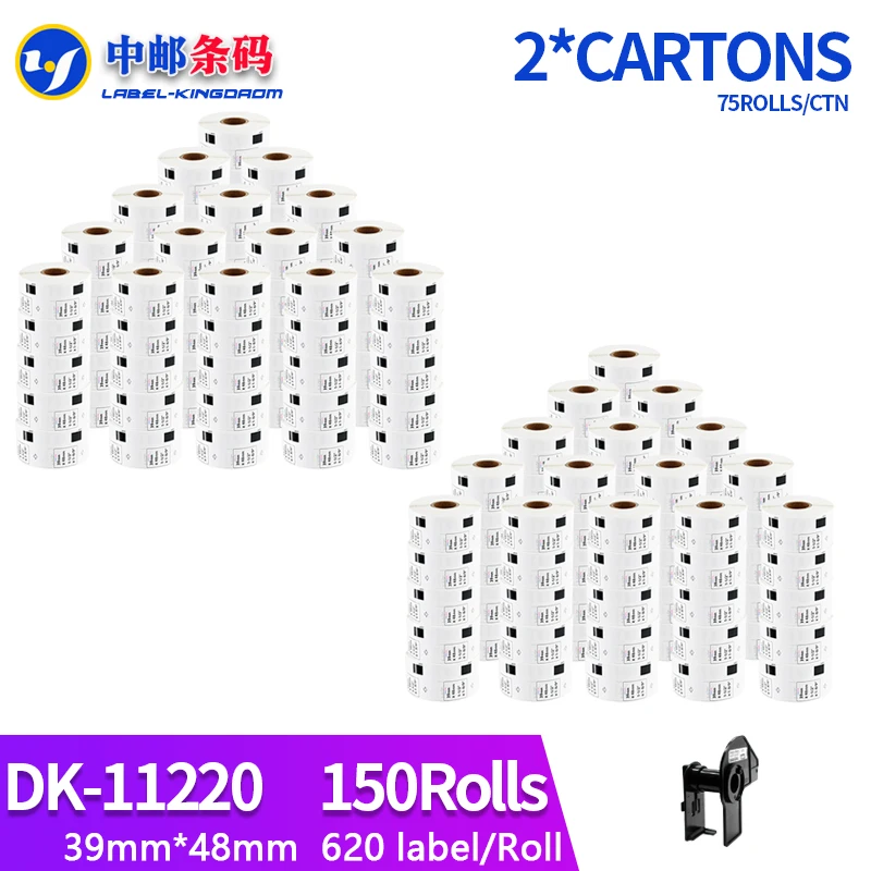 150Rolls Compatible DK-11220 Label 39mm*48mm Die Cut Work for Brother Printer White Paper DK11220 DK-1220
150Rolls Compatible DK-11220 Label 39mm*48mm Die Cut Work for Brother Printer White Paper DK11220 DK-1220