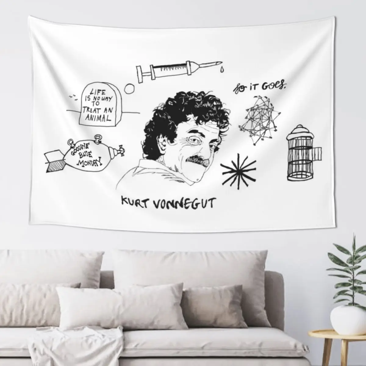 Ode to Vonnegut Tapestry Bedroom Decor Home Decoration Accessories Decorations For Room Tapestry
Ode to Vonnegut Tapestry Bedroom Decor Home Decoration Accessories Decorations For Room Tapestry