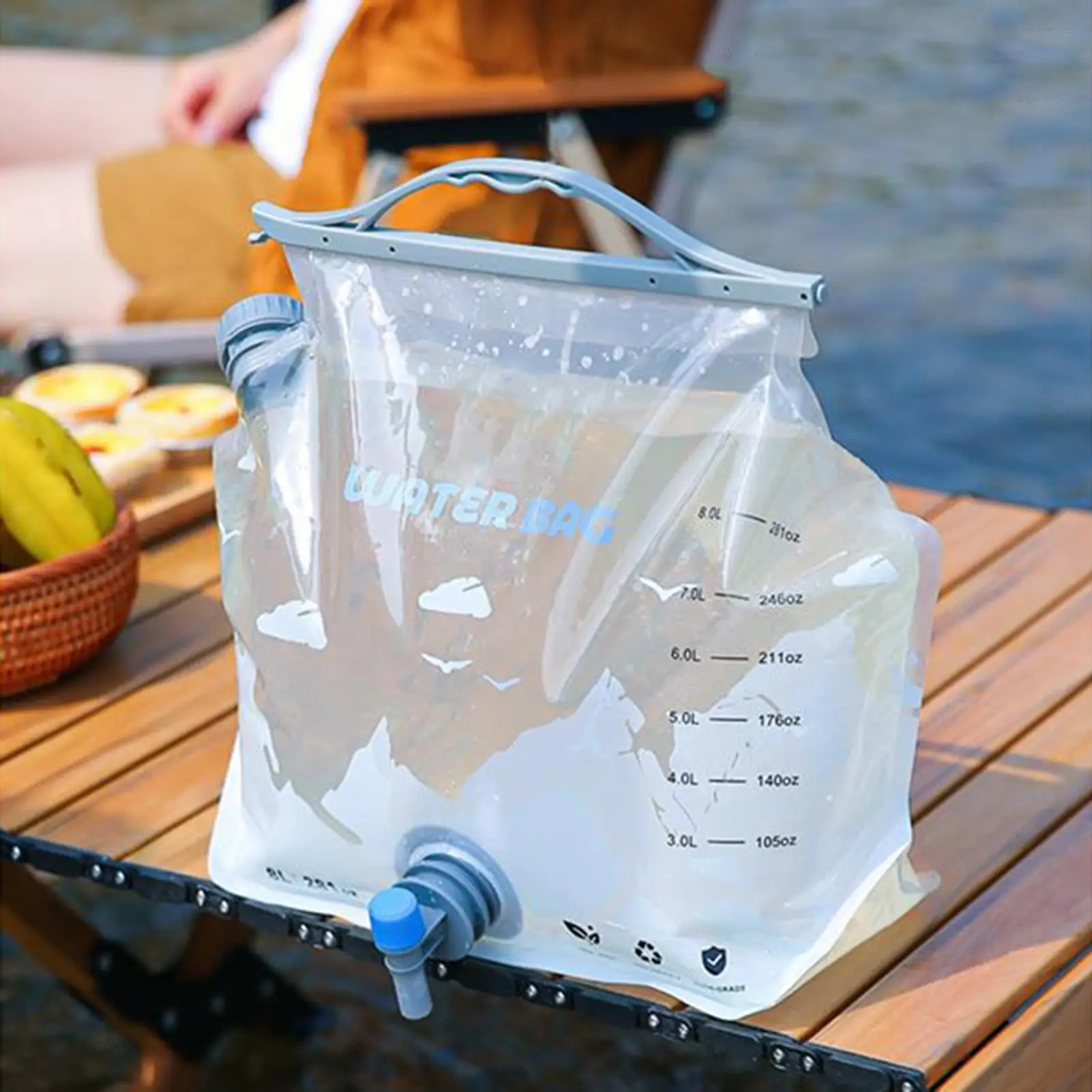 Water Storage Bladder Portable Water Storage Container 8L Foldable Leakproof Carrier for Preppers Outdoors Travel Garden Cars
Water Storage Bladder Portable Water Storage Container 8L Foldable Leakproof Carrier for Preppers Outdoors Travel Garden Cars