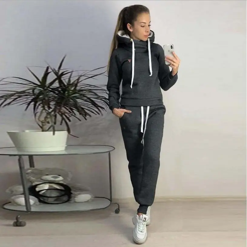 Women's E Sports Hoodie Outer Set Long Sve Cotton Color Winter Warm Faionable Women's Clothing Set
Women's E Sports Hoodie Outer Set Long Sve Cotton Color Winter Warm Faionable Women's Clothing Set