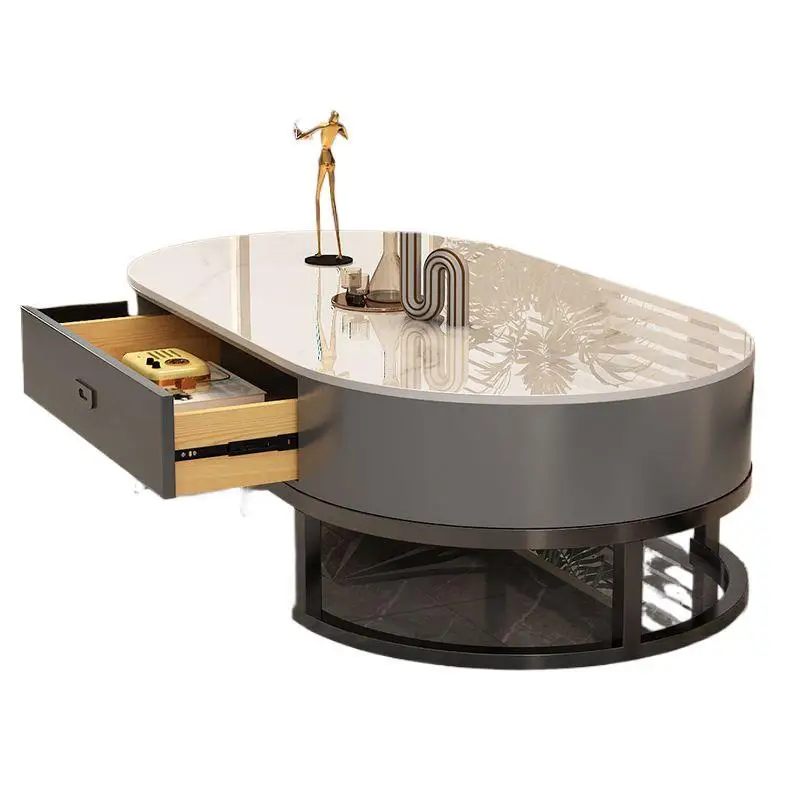 Coffee table room small apartment oval rock slab tea table rental room light luxury modern high sense Internet celebrity
Coffee table room small apartment oval rock slab tea table rental room light luxury modern high sense Internet celebrity