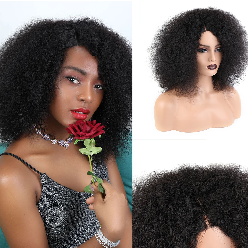 Men's Afro Kinky Curl Human Hair Wig Lace Frontal Wigs Short Fluffy Afro Kinky Human Hair Wigs for Women 4X4 Lace Closure Wig
Men's Afro Kinky Curl Human Hair Wig Lace Frontal Wigs Short Fluffy Afro Kinky Human Hair Wigs for Women 4X4 Lace Closure Wig