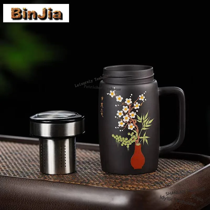 580 мл бамбуковая Слива ручной работы Фиолетовый фильтр чайный сепаратор чашка 304 фильтрация кружка для офиса для работы китайский Zisha чайный набор Деловой Подарок
580 мл бамбуковая Слива ручной работы Фиолетовый фильтр чайный сепаратор чашка 304 фильтрация кружка для офиса для работы китайский Zisha чайный набор Деловой Подарок