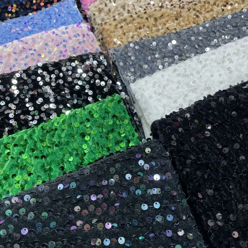5MM sequin bead embroidery colorful non inverted velvet elastic velvet fabric sewing temperament socialite clothing fabric
5MM sequin bead embroidery colorful non inverted velvet elastic velvet fabric sewing temperament socialite clothing fabric