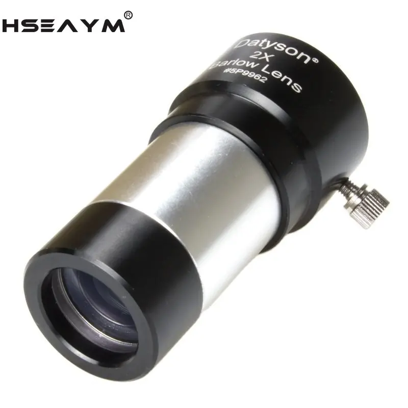 HSEAYM 2X Extenders Barlow Lens 1.25" Metal Astronomical Telescope Eyepiece FMC Coating Ocular Achromatic Pure Optical Glass
HSEAYM 2X Extenders Barlow Lens 1.25" Metal Astronomical Telescope Eyepiece FMC Coating Ocular Achromatic Pure Optical Glass