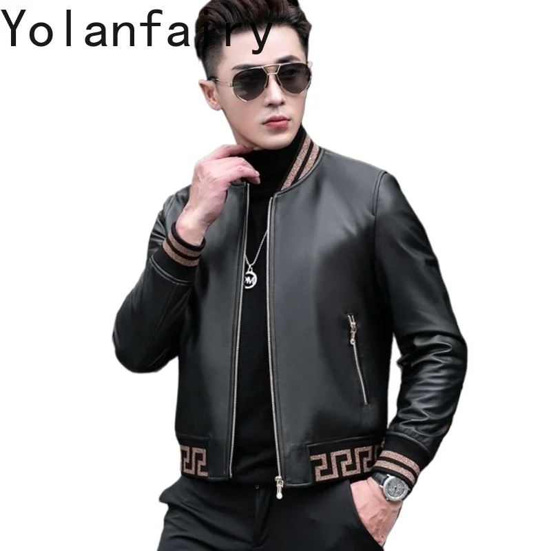 YOLANFARIY Genuine Leather Jacket Men Real Sheepskin Mens Clothing Business Casual Tops Spring Autumn Coat Short Style Slim Fit
YOLANFARIY Genuine Leather Jacket Men Real Sheepskin Mens Clothing Business Casual Tops Spring Autumn Coat Short Style Slim Fit