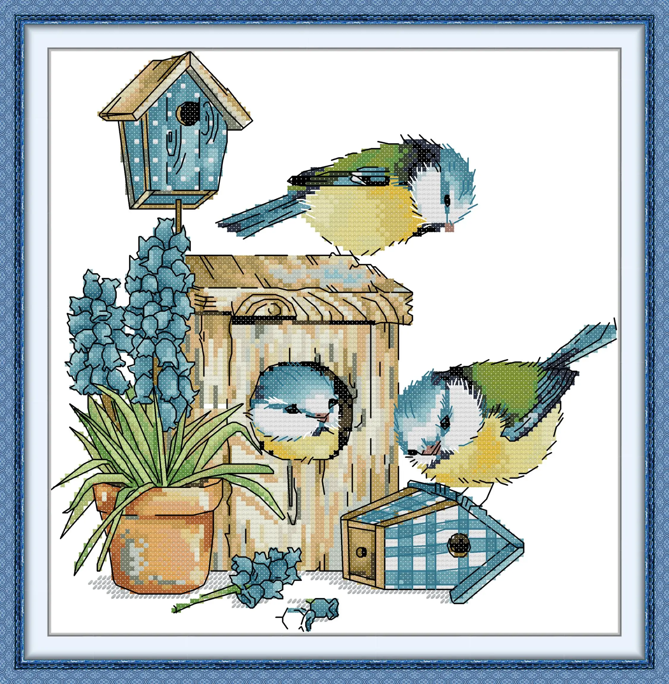 Maydear Pre-printed Cross Stitch Kit Easy Pattern Aida Stamped Fabric Embroidery Set-Mockingbird House
Maydear Pre-printed Cross Stitch Kit Easy Pattern Aida Stamped Fabric Embroidery Set-Mockingbird House