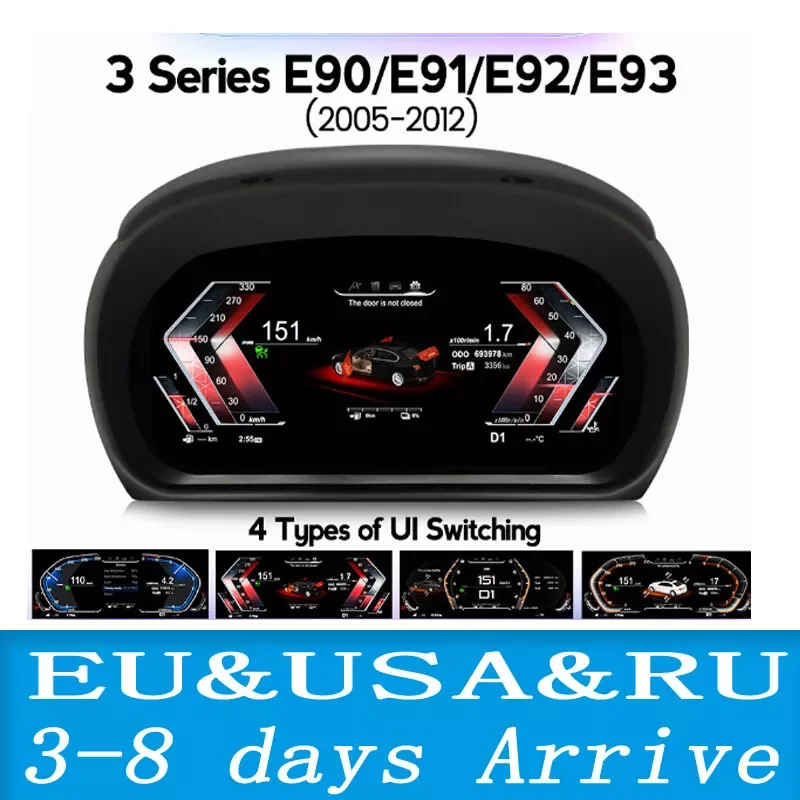 12,3-дюймовый BMW 3 серии E90/E91/E92/E93 2005-2012, автомобильный цифровой кластер, ЖК-дисплей на приборной панели, плеер, кабина, виртуальный инструмент
12,3-дюймовый BMW 3 серии E90/E91/E92/E93 2005-2012, автомобильный цифровой кластер, ЖК-дисплей на приборной панели, плеер, кабина, виртуальный инструмент