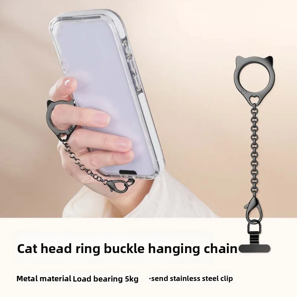 Cat Head Mobile Phone Hanging Rope Metal Chain Pendant Cell Phone Strap Sturdy Handheld Mobile Phone Lanyard Women/Lady/Girl
Cat Head Mobile Phone Hanging Rope Metal Chain Pendant Cell Phone Strap Sturdy Handheld Mobile Phone Lanyard Women/Lady/Girl