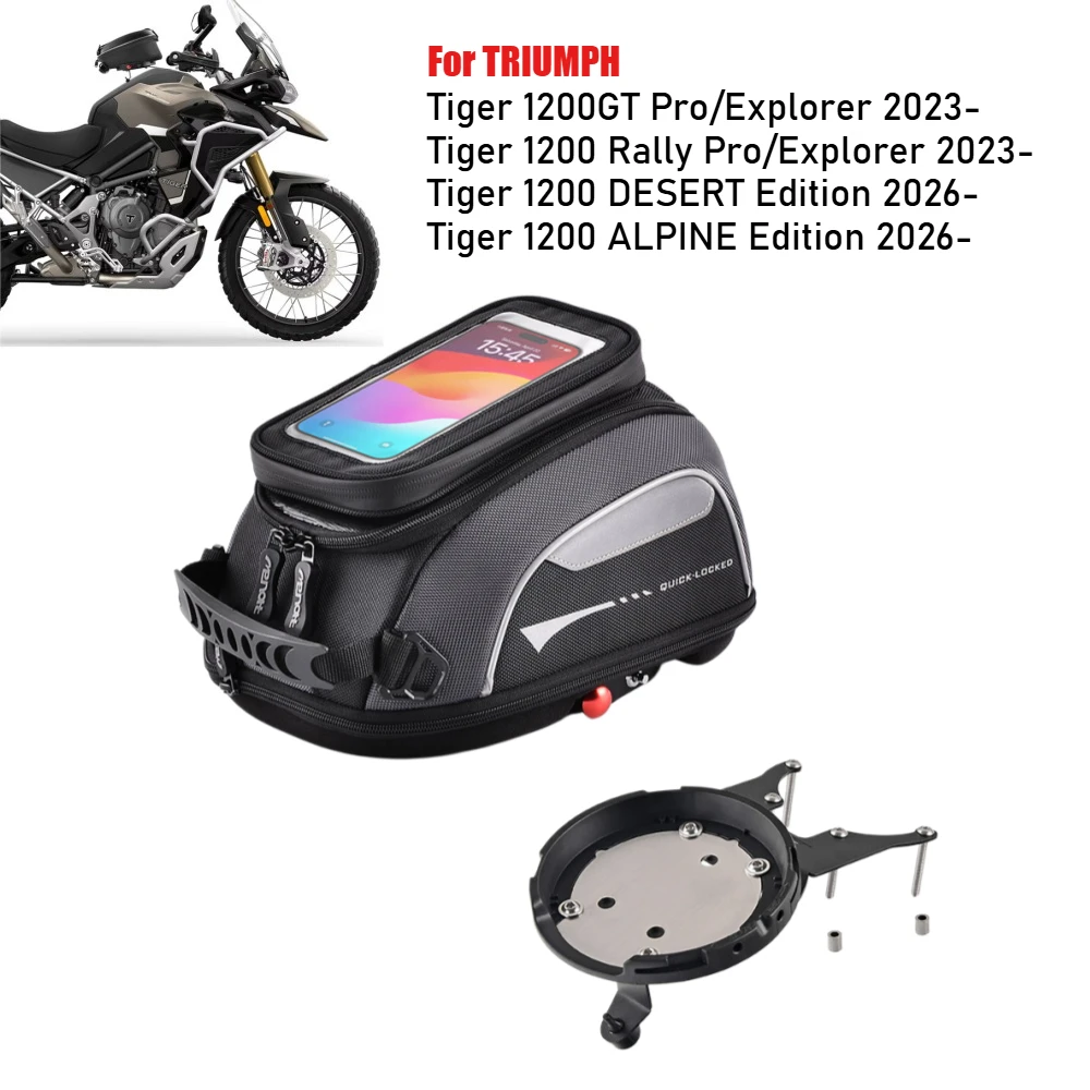Tank Bag for TRIUMPH Tiger 1200 GT Pro/Explorer 1200 Rally Pro Explorer 2023+ Quick Lock Fuel Luggage Carrie Top Case Waterproof
Tank Bag for TRIUMPH Tiger 1200 GT Pro/Explorer 1200 Rally Pro Explorer 2023+ Quick Lock Fuel Luggage Carrie Top Case Waterproof