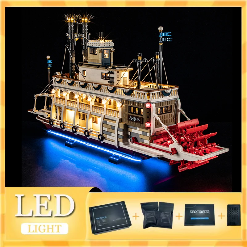 Комплект светодиодных фонарей «сделай сам» для LEGO 21356 River Steamboat (только светодиодный светильник, без модели блоков)
Комплект светодиодных фонарей «сделай сам» для LEGO 21356 River Steamboat (только светодиодный светильник, без модели блоков)