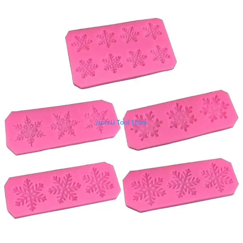 Y08D Chocolate Moulds Snowflake Silicone Material DIY Fondant Cake Baking Mould Perfect Gifts for Baking Lover 5 Styles
Y08D Chocolate Moulds Snowflake Silicone Material DIY Fondant Cake Baking Mould Perfect Gifts for Baking Lover 5 Styles