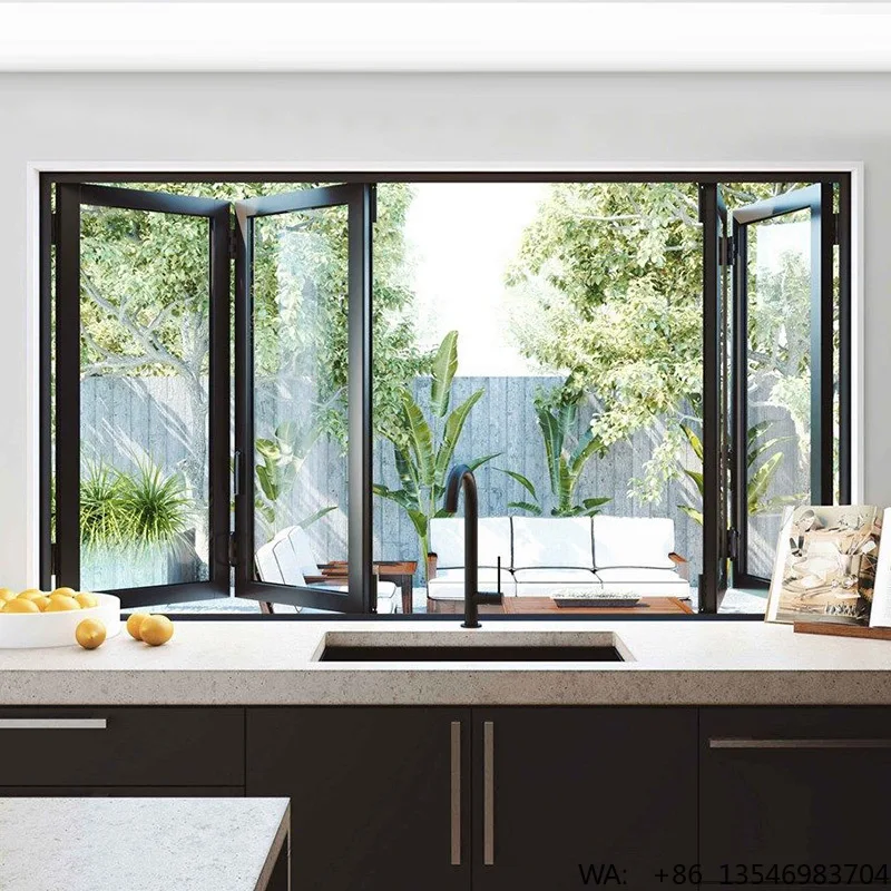 Custom Horizontal Folding Window Double Glazed Glass Aluminum Alloy Frame for Kitchen and Outdoor Living Areas
Custom Horizontal Folding Window Double Glazed Glass Aluminum Alloy Frame for Kitchen and Outdoor Living Areas