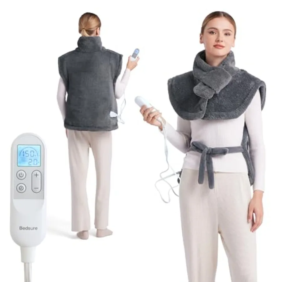 Bedsure Full Body Heating Pad for Back - Birthday Gifts for Seniors Women Mom, Wrap Electric Heated Pad for Neck and Shoulders,
Bedsure Full Body Heating Pad for Back - Birthday Gifts for Seniors Women Mom, Wrap Electric Heated Pad for Neck and Shoulders,