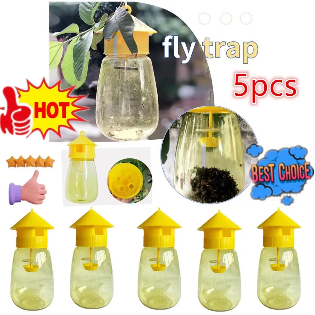 5x Fruit Fly Trap Killer Yellow Plastic Drosophila Trap Anti Fly Fruit Fly Killer Catcher Orchard Insect Trap Pest Control Tool
5x Fruit Fly Trap Killer Yellow Plastic Drosophila Trap Anti Fly Fruit Fly Killer Catcher Orchard Insect Trap Pest Control Tool