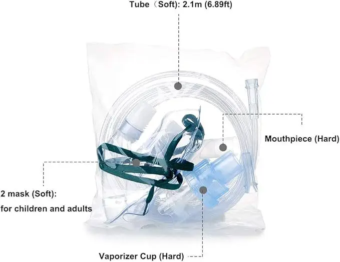 Oxygen Concentrator Accessories Disposable Home Face Mask Nebulizer Tubing Inhalation Adjustable Soft Transparent Adult Kit
Oxygen Concentrator Accessories Disposable Home Face Mask Nebulizer Tubing Inhalation Adjustable Soft Transparent Adult Kit