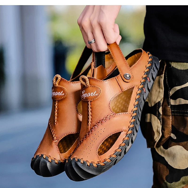 Мужские летние сандалии, удобные дышащие полые уличные пляжные походные повседневные сандалии
Мужские летние сандалии, удобные дышащие полые уличные пляжные походные повседневные сандалии