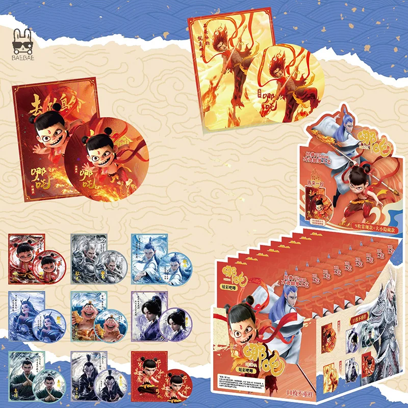 1 Set 75MM Pin Style Bar Nezha Periphery Badge Flash Card Blind Bag For The Movie Nezha The Demonic Children Roar In The Sea
1 Set 75MM Pin Style Bar Nezha Periphery Badge Flash Card Blind Bag For The Movie Nezha The Demonic Children Roar In The Sea