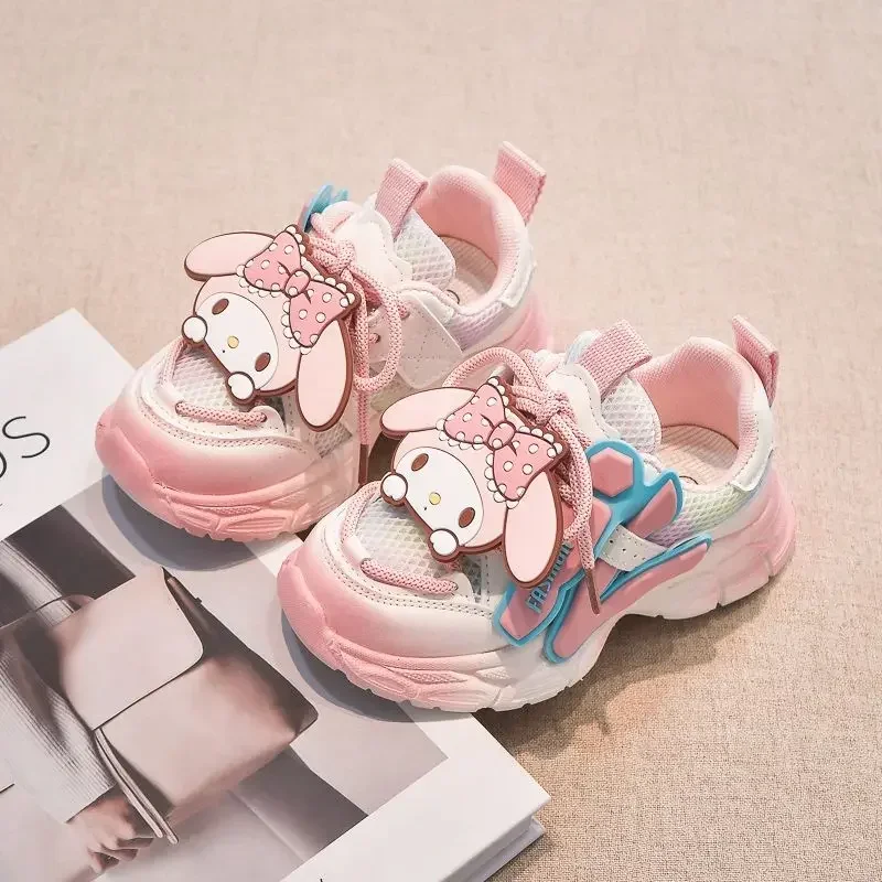 Kuromi Anime Sanrio Children Mesh Sneakers Kawaii Cute Cartoon My Melody Breathable Casual Shoes Ins Lovely Gifts for Kids
Kuromi Anime Sanrio Children Mesh Sneakers Kawaii Cute Cartoon My Melody Breathable Casual Shoes Ins Lovely Gifts for Kids