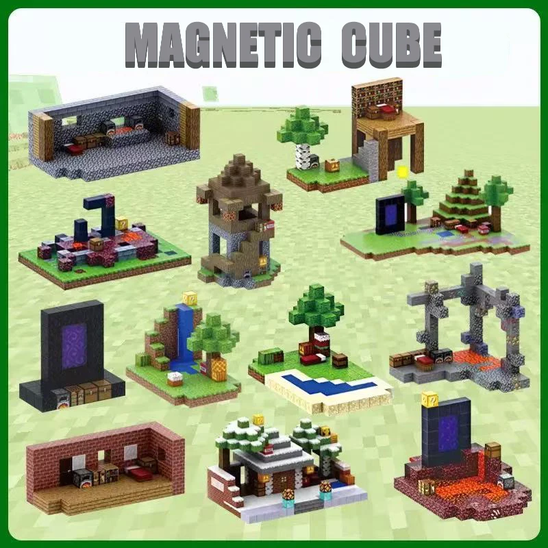 Magnetic building blocks, mineral world puzzle game blocks, children's age 3+, DIY model, children's Montessori sensory toy gift
Magnetic building blocks, mineral world puzzle game blocks, children's age 3+, DIY model, children's Montessori sensory toy gift