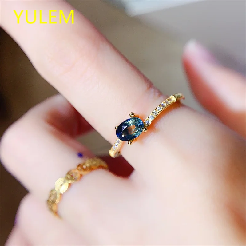 Элегантное регулируемое кольцо с натуральным сапфиром из стерлингового серебра 925 пробы, 4*6 мм, для женщин, на вечеринку, день рождения, Рождество, ювелирный подарок
Элегантное регулируемое кольцо с натуральным сапфиром из стерлингового серебра 925 пробы, 4*6 мм, для женщин, на вечеринку, день рождения, Рождество, ювелирный подарок