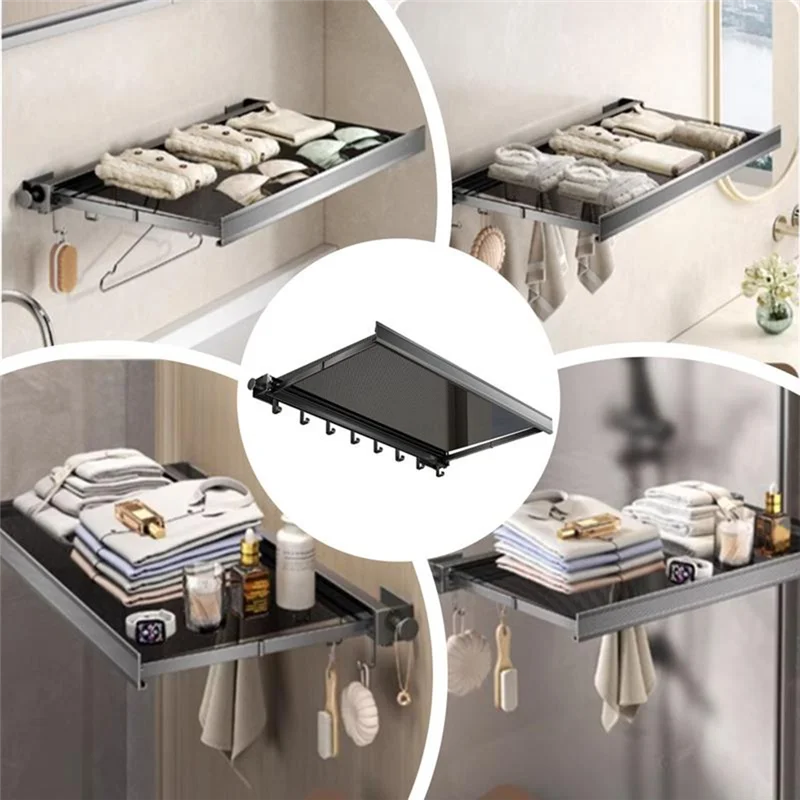ABJT-Wall Mounted Drying Racks For Laundry No Drilling Required Drying Rack Bathroom Accessories Clothes Drying Net Towel
ABJT-Wall Mounted Drying Racks For Laundry No Drilling Required Drying Rack Bathroom Accessories Clothes Drying Net Towel