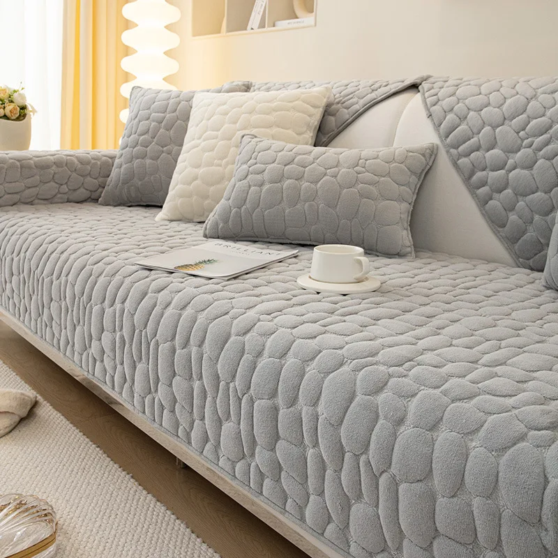 Winter Milk Velvet Sofa Cushion Thickened Plush Cushion Embroidery Living Room Sofa Cover Warm Solid Colour Backrest Cushion
Winter Milk Velvet Sofa Cushion Thickened Plush Cushion Embroidery Living Room Sofa Cover Warm Solid Colour Backrest Cushion