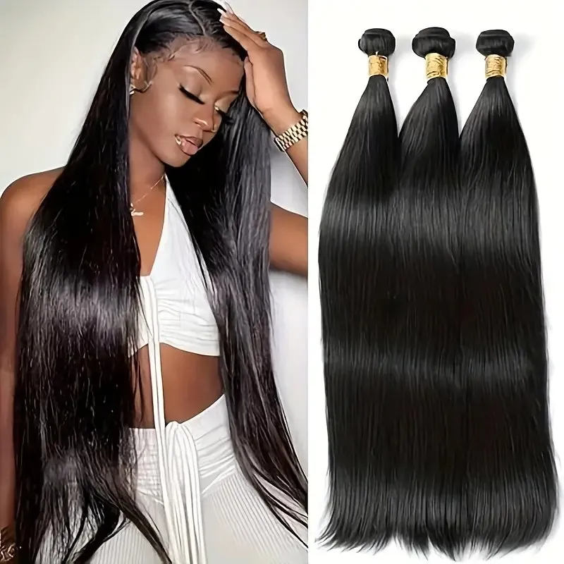 Набор из 3 прямых пучков натуральных черных волос 12A, идеальная основа для любого прически
Набор из 3 прямых пучков натуральных черных волос 12A, идеальная основа для любого прически