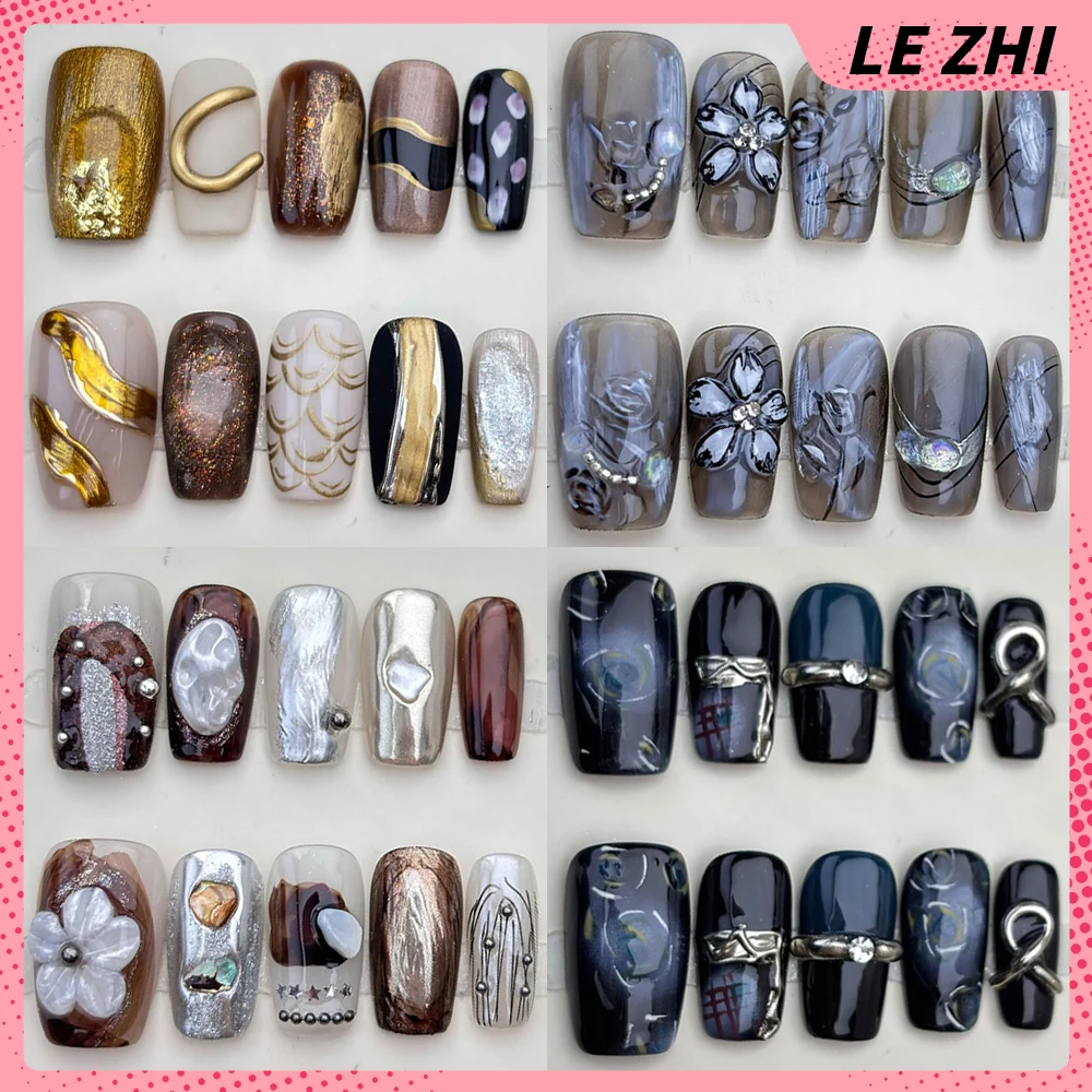 High Quality Handmade Manicure Short Round Square False Nails Flowers Pearl Steel Ball Water Drop Cat Eyes Nail Party Sticker
High Quality Handmade Manicure Short Round Square False Nails Flowers Pearl Steel Ball Water Drop Cat Eyes Nail Party Sticker