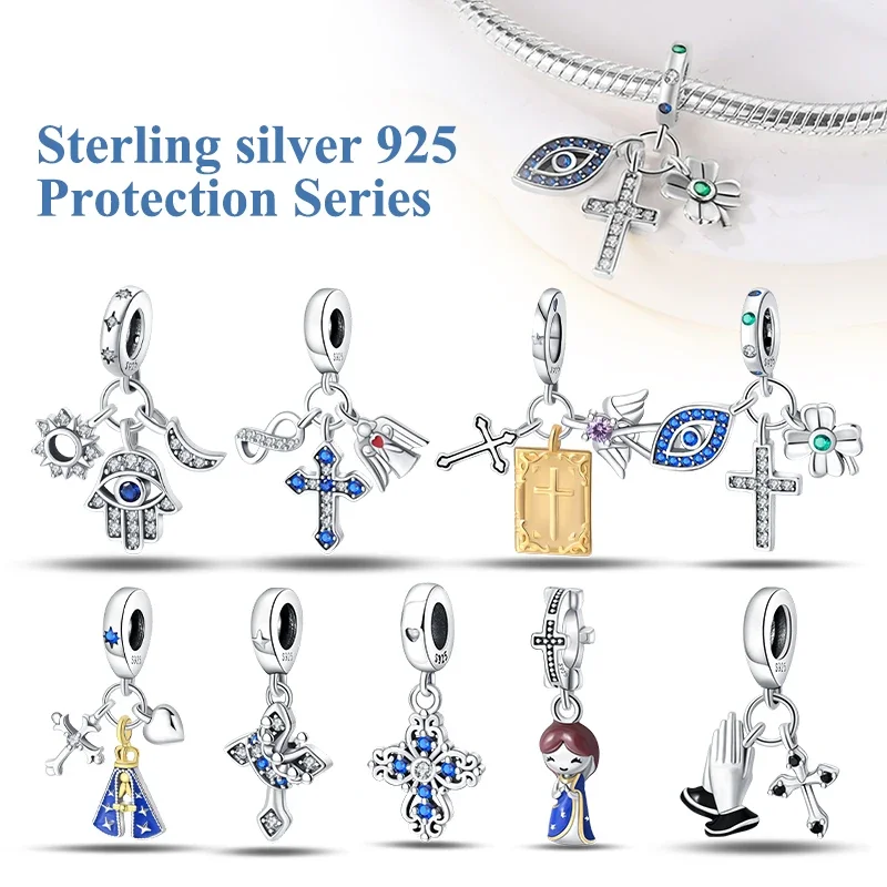 Classic 100% 925 Sterling Silver Daemon Angel Cross Evil Eye Charms Beads Fit Pandora Original Bracelets DIY Jewelry for Women
Classic 100% 925 Sterling Silver Daemon Angel Cross Evil Eye Charms Beads Fit Pandora Original Bracelets DIY Jewelry for Women