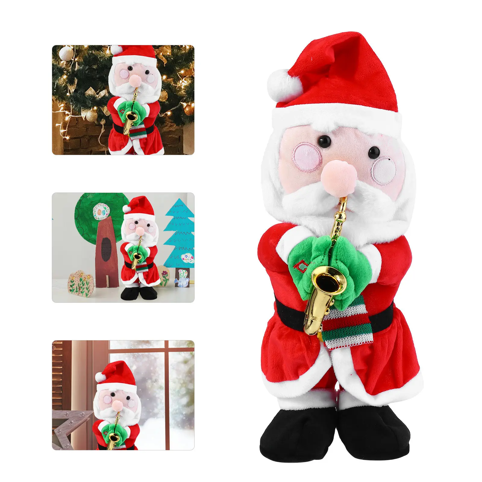 Santa Claus Saxophone Electric Christmas Adornment Singing Swinging Desktop Decoration Holiday Atmosphere Scene Layout
Santa Claus Saxophone Electric Christmas Adornment Singing Swinging Desktop Decoration Holiday Atmosphere Scene Layout