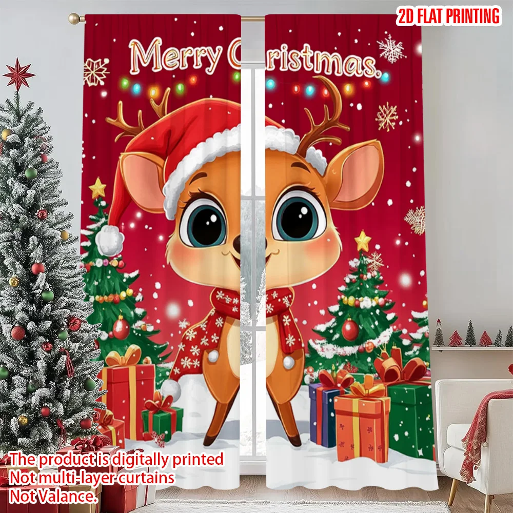 2pcs 2D flat printing Christmas Drapes Reindeer snowflakes 100% Polyester Without Electricity Family Party Decoration Perfect
2pcs 2D flat printing Christmas Drapes Reindeer snowflakes 100% Polyester Without Electricity Family Party Decoration Perfect