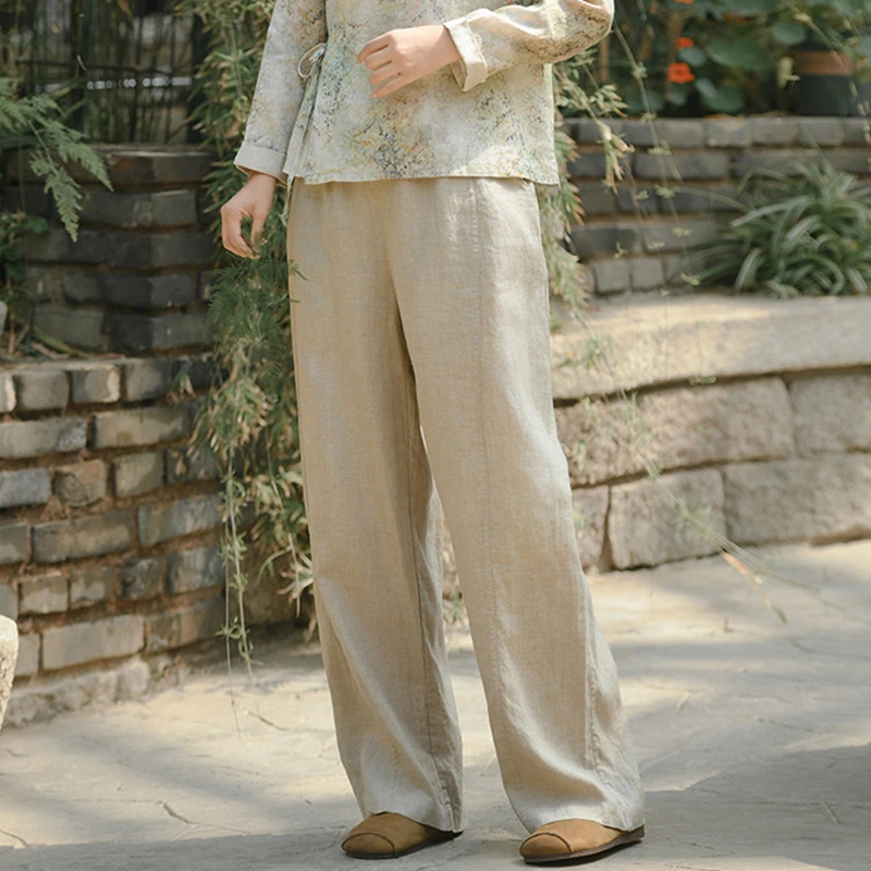 100% Linen Women Casual Pants New Arrival 2026 Summer Simple Style Solid Color Loose Comfortable Female Straight Trousers M2590
100% Linen Women Casual Pants New Arrival 2026 Summer Simple Style Solid Color Loose Comfortable Female Straight Trousers M2590