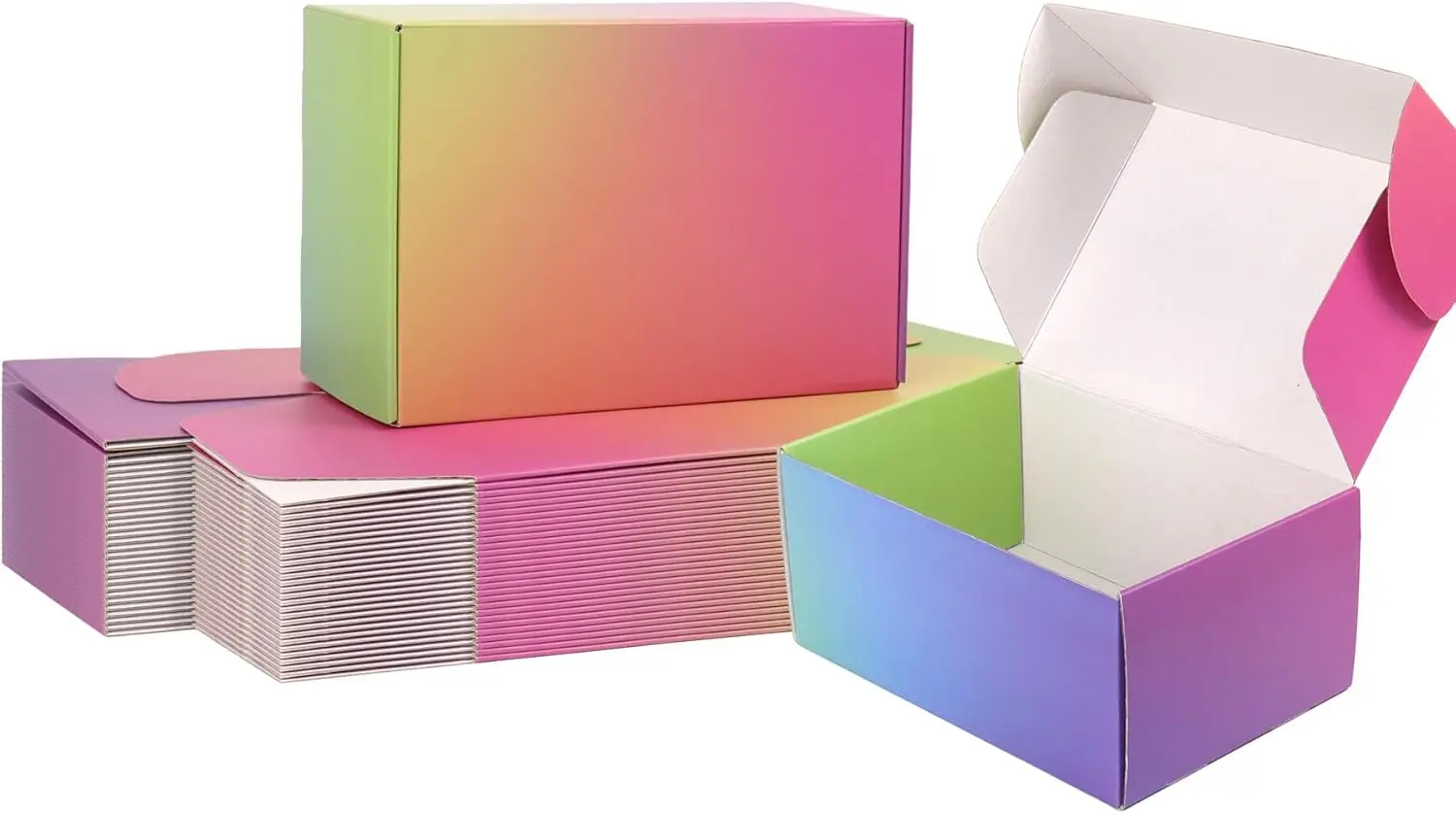 9x6x4 Shipping Boxes Medium, 30 Pack Rainbow Corrugated Cardboard Mailer Boxes for Small Business Mailing Packaging
9x6x4 Shipping Boxes Medium, 30 Pack Rainbow Corrugated Cardboard Mailer Boxes for Small Business Mailing Packaging