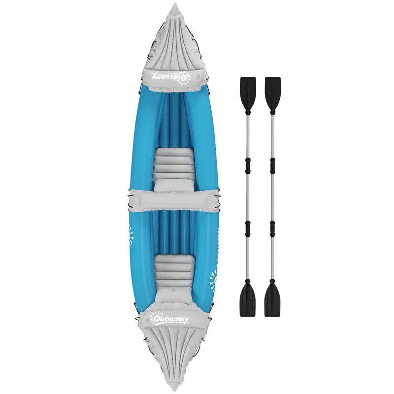 Outsunny Kayak, 2 Person Inflatable Kayak, Includes Paddles, Aluminum Oars, Repair Kit, Portable Tandem Blow Up Boat, Blue
Outsunny Kayak, 2 Person Inflatable Kayak, Includes Paddles, Aluminum Oars, Repair Kit, Portable Tandem Blow Up Boat, Blue