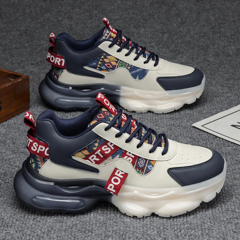 Men's Running Shoes Spring Autumn New Style Air Cushion Shock Absorption Thick Bottom Work Leisure Sports Shoes for Men
Men's Running Shoes Spring Autumn New Style Air Cushion Shock Absorption Thick Bottom Work Leisure Sports Shoes for Men
