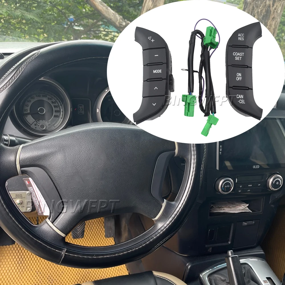 Переключатель рулевого колеса 84250-PJL для Mitsubishi Pajero 07-19, кнопки управления аудио и радио, переключатели с подсветкой, автомобильные аксессуары
Переключатель рулевого колеса 84250-PJL для Mitsubishi Pajero 07-19, кнопки управления аудио и радио, переключатели с подсветкой, автомобильные аксессуары