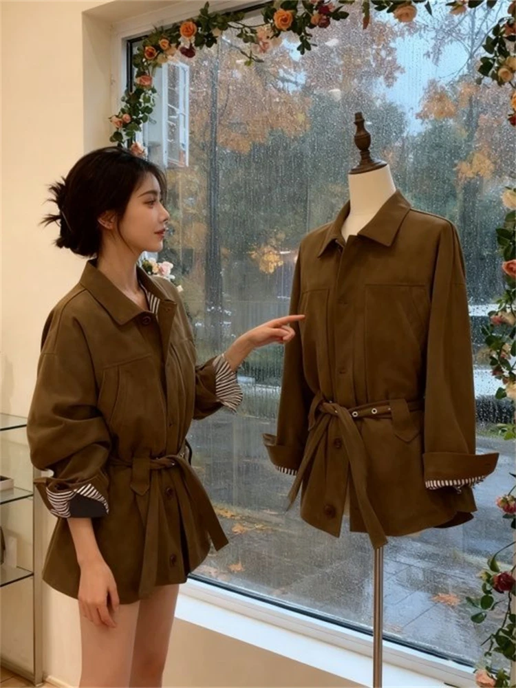 Slimming Faionable ort Waist-Cinching Women's Outerwear Retro Commute Sle Versatile Top Trendy Spring New Arrival
Slimming Faionable ort Waist-Cinching Women's Outerwear Retro Commute Sle Versatile Top Trendy Spring New Arrival