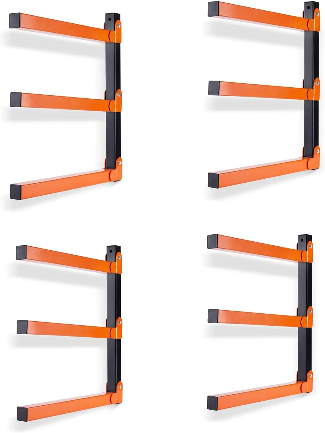 Wall Mount Wood Organizer and Lumber Storage Metal Rack with 3-Level - Indoor & Outdoor Use, 4 Pack
Wall Mount Wood Organizer and Lumber Storage Metal Rack with 3-Level - Indoor & Outdoor Use, 4 Pack