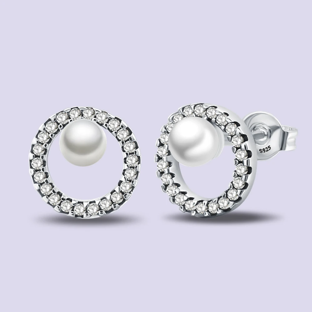 Woman Stud Earrings 925 Sterling Silver Simple Pearl Zircon Stud Earrings For Women Earrings Jewelry Valentine's Day Gifts
Woman Stud Earrings 925 Sterling Silver Simple Pearl Zircon Stud Earrings For Women Earrings Jewelry Valentine's Day Gifts