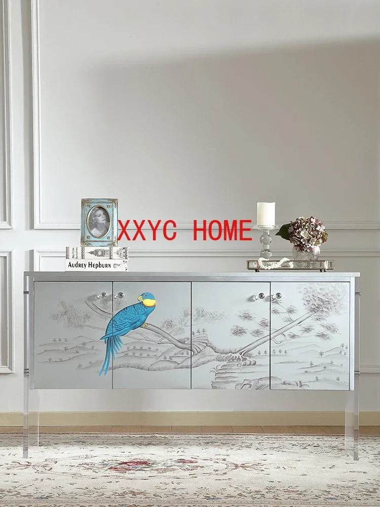 French Chinese Style Four-Door Side Cabinet Living Room Simple and Light Luxury Locker High-End TV Cabinet
French Chinese Style Four-Door Side Cabinet Living Room Simple and Light Luxury Locker High-End TV Cabinet
